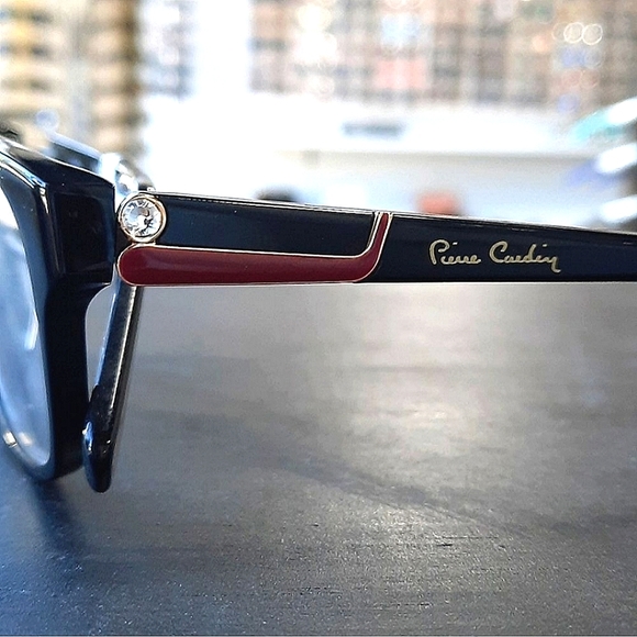 NEW Pierre Cardin Prescription-Ready Eyeglass Frame, black, glasses 53-16-140 - Picture 1 of 6